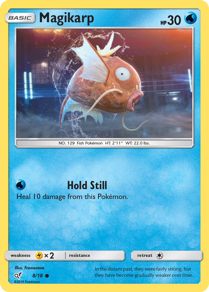 Magikarp 8/18 Common | Detective Pikachu | Pokemon Card