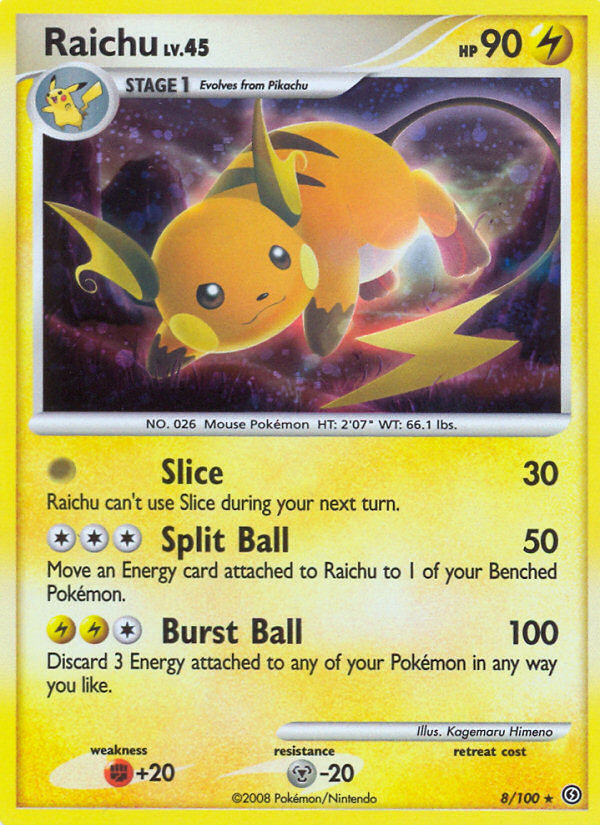 Raichu 8/100 Rare Holo | Stormfront | Pokemon Card