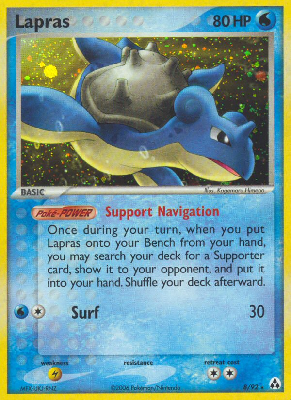 Lapras 8/92 Rare Holo | Legend Maker | Pokemon Card