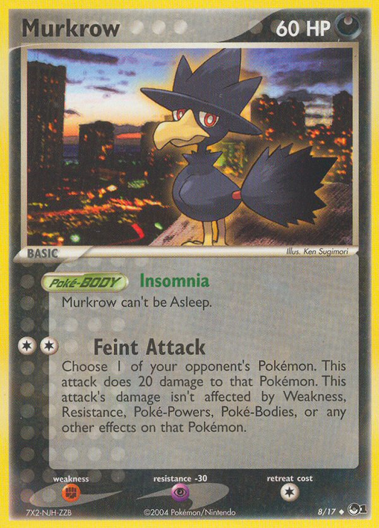 Murkrow 8/17 Uncommon | POP Series 1 | Pokemon Card