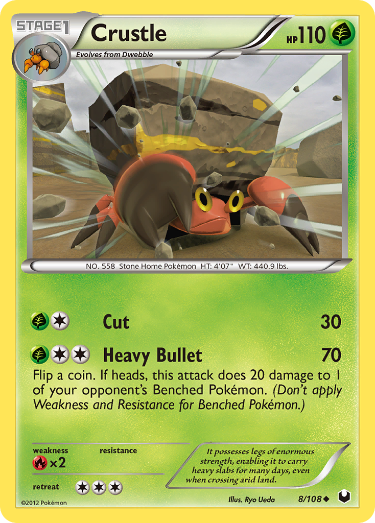 Crustle 8/108 Uncommon | Dark Explorers | Pokemon Card