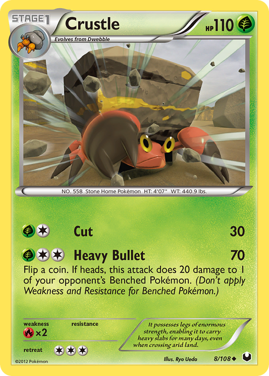 Crustle 8/108 Uncommon | Dark Explorers | Pokemon Card