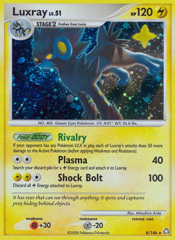 Luxray 8/146 Rare Holo | Legends Awakened | Pokemon Card