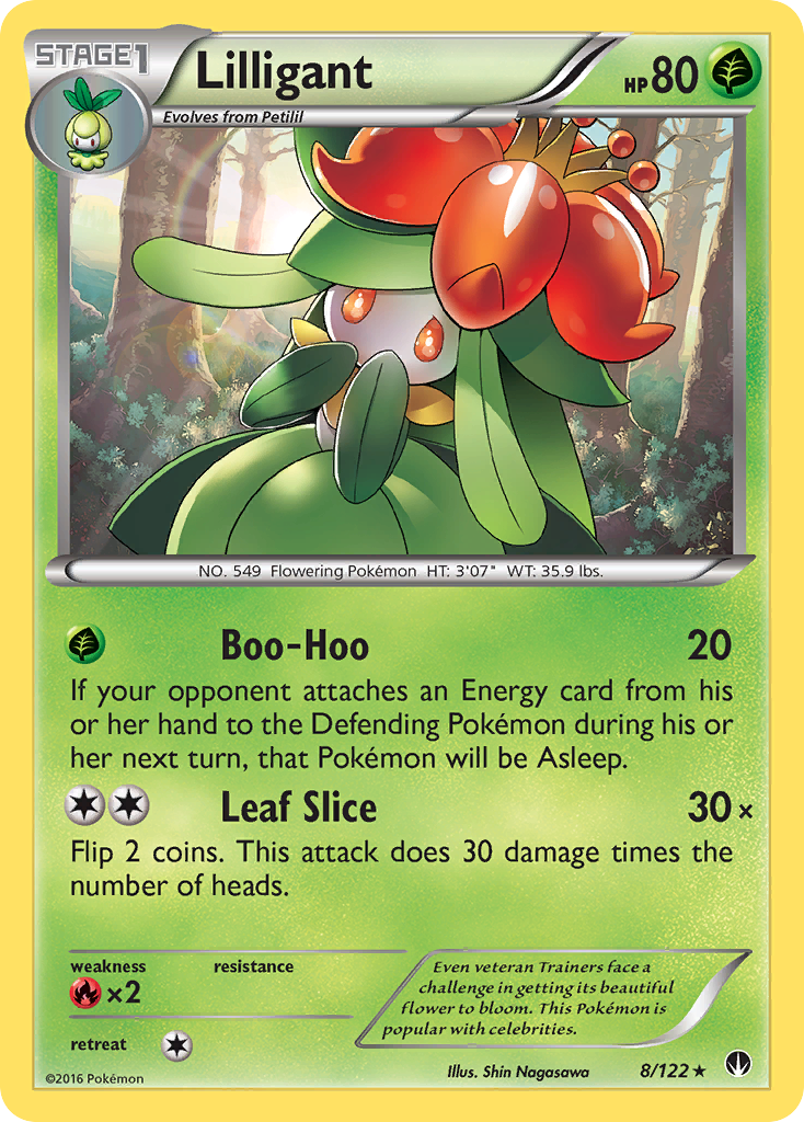 Lilligant 8/122 Rare | BREAKpoint | Pokemon Card