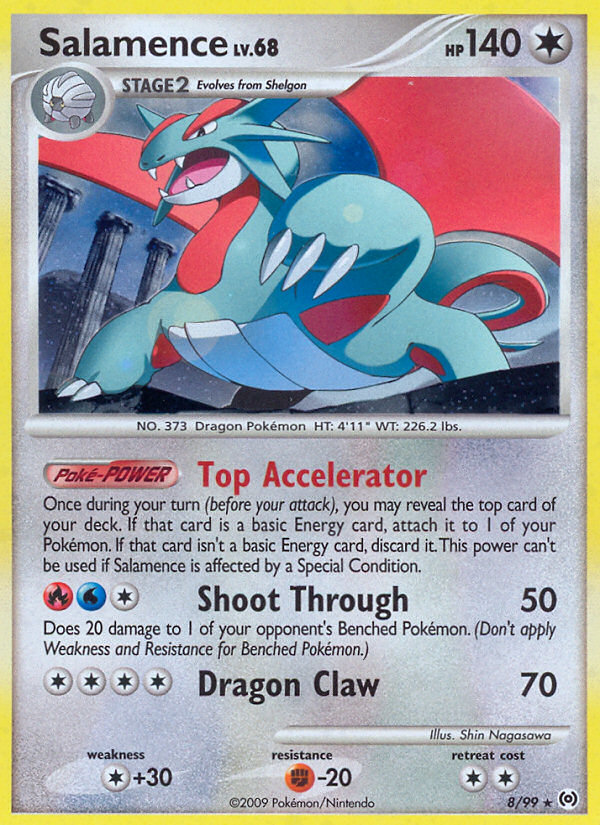 Salamence 8/99 Rare Holo | Arceus | Pokemon Card