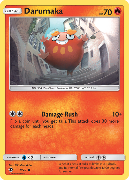 Darumaka 8/70 Common | Dragon Majesty | Pokemon Card