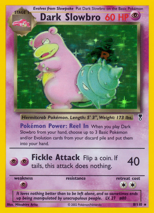 Dark Slowbro 8/110 Rare Holo | Legendary Collection | Pokemon Card