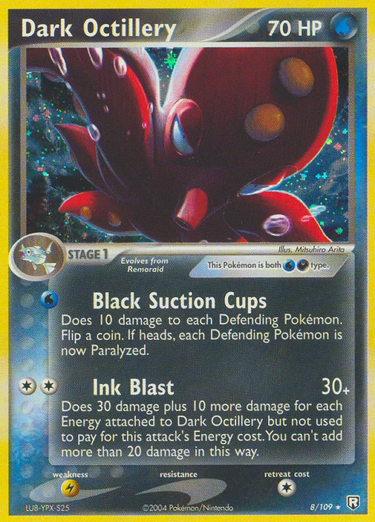 Dark Octillery 8/109 Rare Holo | Team Rocket Returns | Pokemon Card