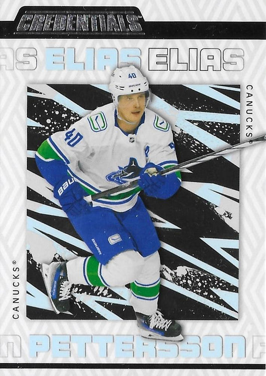 Elias Pettersson #90 Vancouver Canucks | 2023-24 Upper Deck Credentials | NHL Trading Card