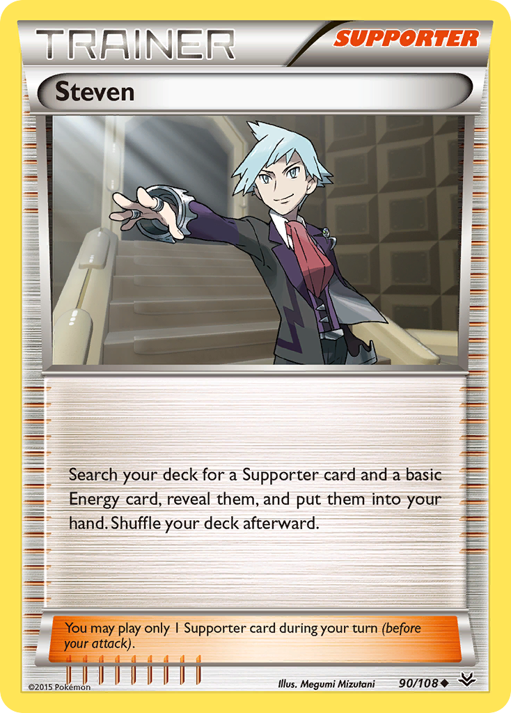 Steven 90/108 Uncommon | Roaring Skies | Pokemon Card