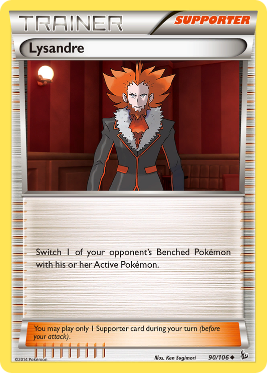 Lysandre 90/106 Uncommon | Flashfire | Pokemon Card