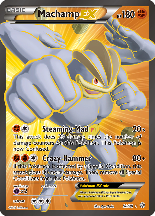 Machamp-EX 90/98 Rare Ultra | Ancient Origins | Pokemon Card