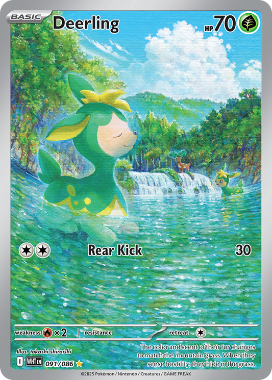 Deerling 91/86 Illustration Rare | White Flare | Pokemon Card