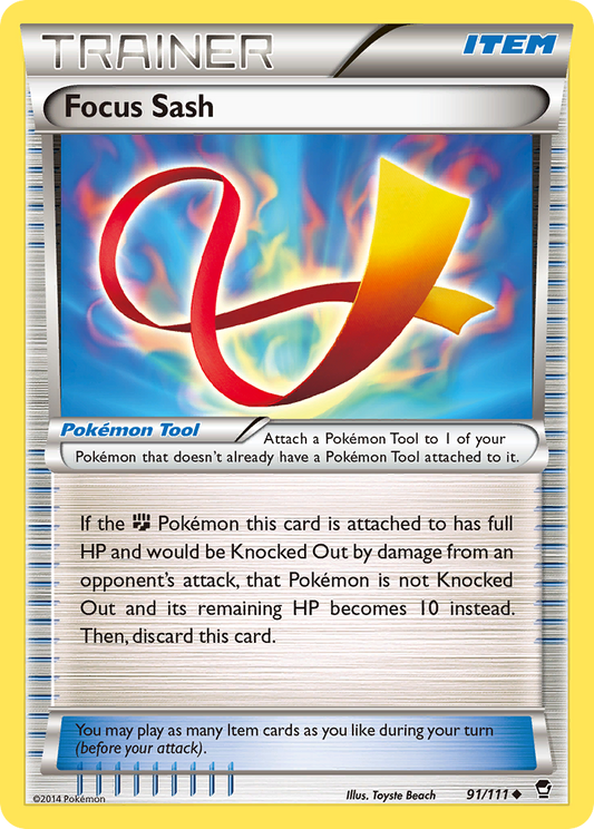 Focus Sash 91/111 Uncommon | Furious Fists | Pokemon Card