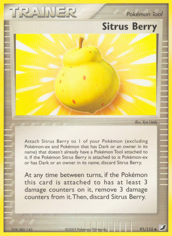 Sitrus Berry 91/115 Uncommon | Unseen Forces | Pokemon Card
