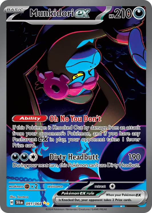 Munkidori ex 91/64 Special Illustration Rare | Shrouded Fable | Pokemon Card
