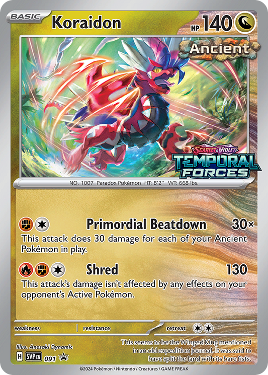 Koraidon #91 Promo | Scarlet & Violet Black Star Promos | Pokemon Card