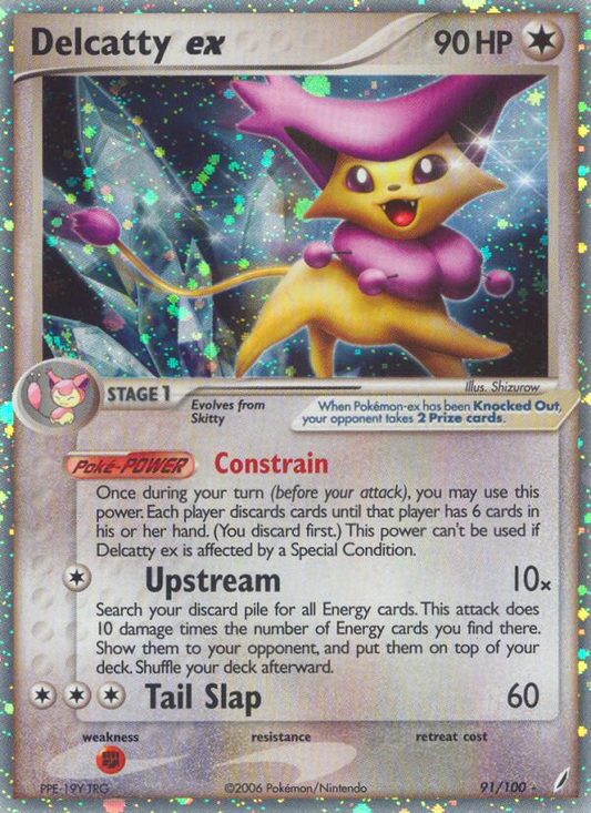 Delcatty ex 91/100 Rare Holo EX | Crystal Guardians | Pokemon Card