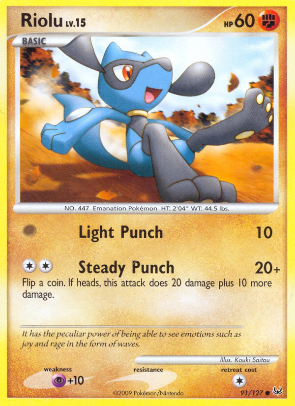 Riolu 91/127 Common | Platinum | Pokemon Card