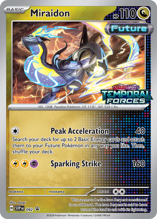Miraidon #92 Promo | Scarlet & Violet Black Star Promos | Pokemon Card