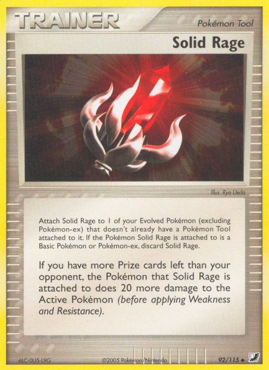Solid Rage 92/115 Uncommon | Unseen Forces | Pokemon Card