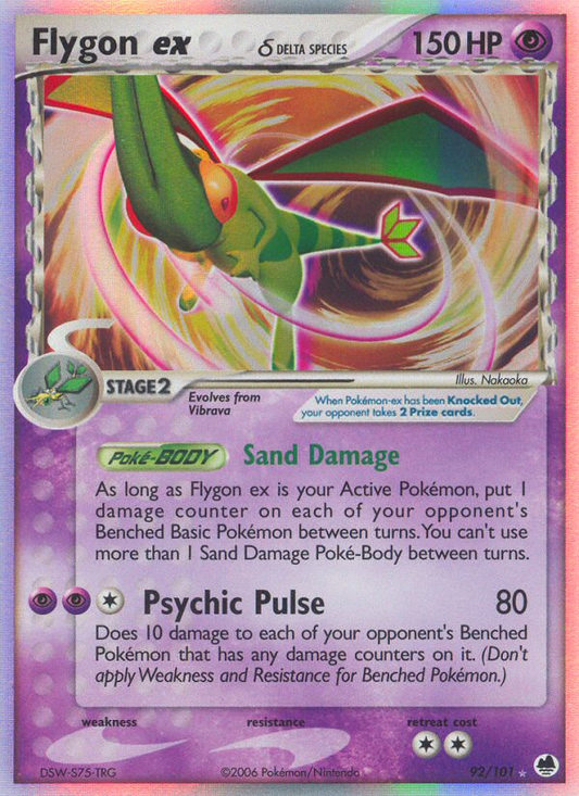 Flygon ex δ 92/101 Rare Holo EX | Dragon Frontiers | Pokemon Card