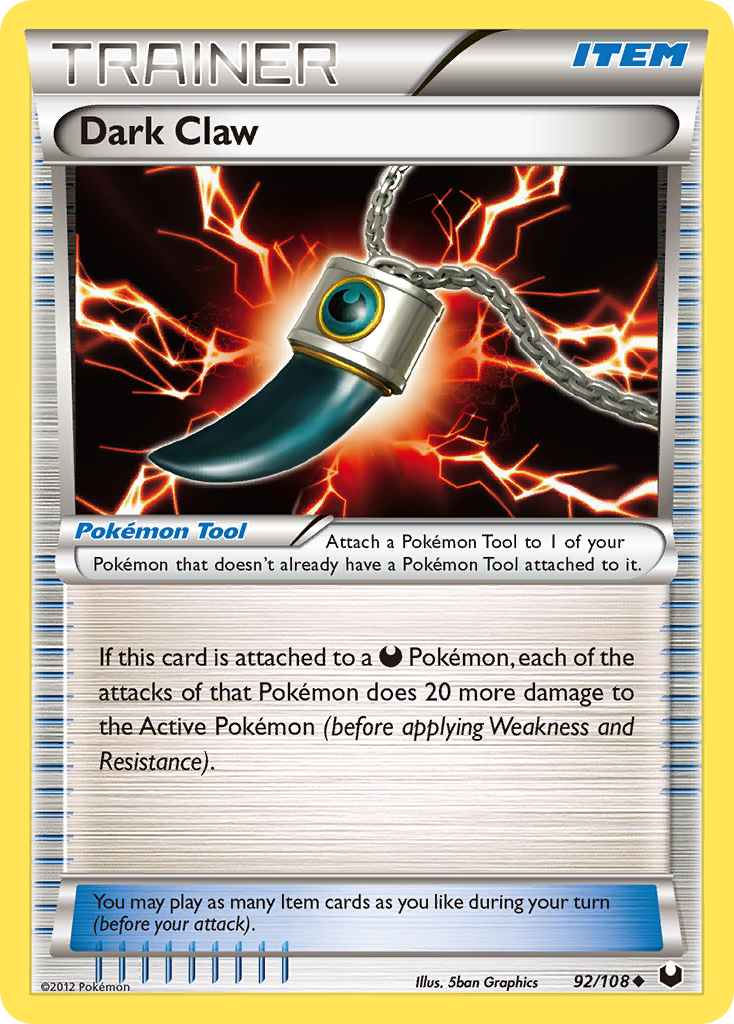 Dark Claw 92/108 Uncommon | Dark Explorers | Pokemon Card