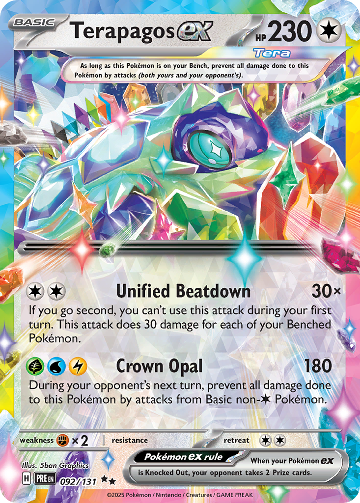 Terapagos ex 92/131 Double Rare | Prismatic Evolutions | Pokemon Card