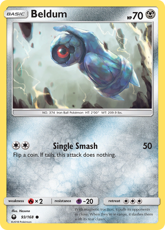 Beldum 93/168 Common | Celestial Storm | Pokemon Card