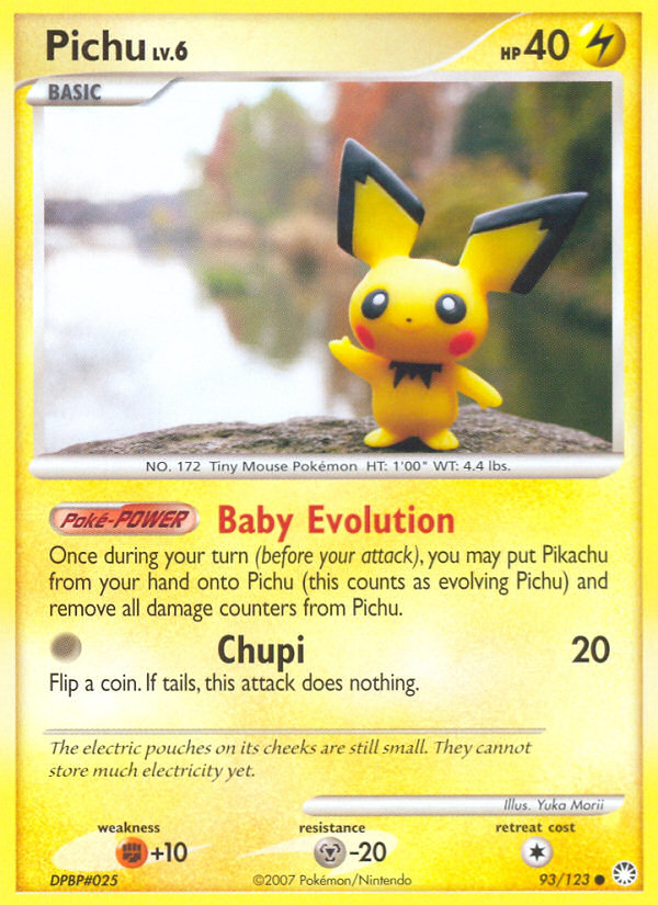 Pichu 93/123 Common | Mysterious Treasures | Pokemon Card