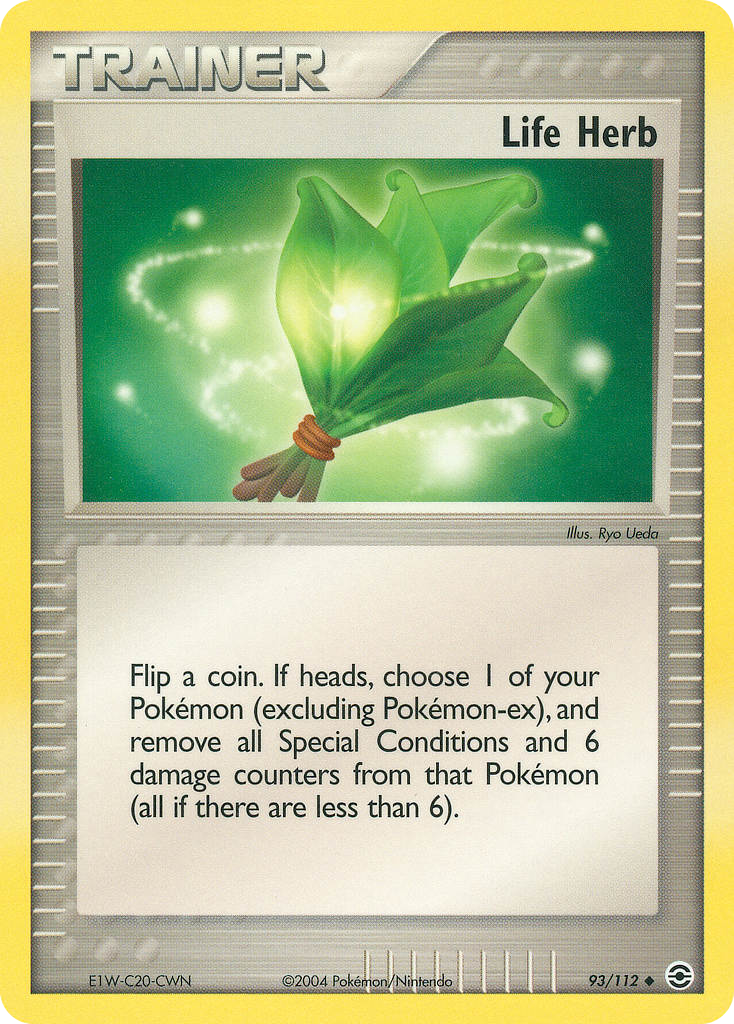 Life Herb 93/112 Uncommon | FireRed & LeafGreen | Pokemon Card