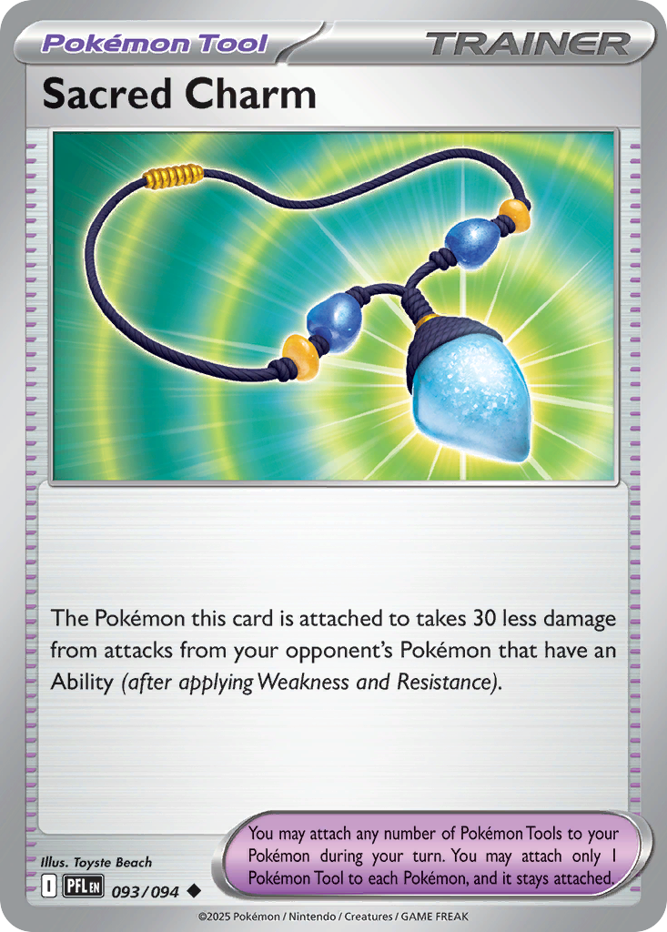 Sacred Charm 93/94 Uncommon | Phantasmal Flames | Pokemon Card
