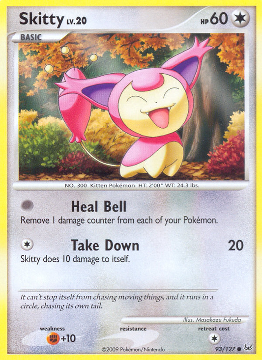 Skitty 93/127 Common | Platinum | Pokemon Card