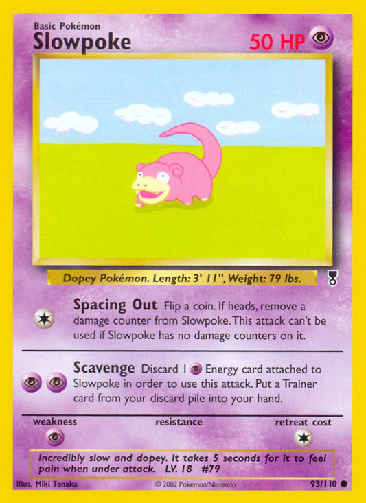 Slowpoke 93/110 Common | Legendary Collection | Pokemon Card
