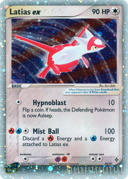 Latias ex 93/97 Rare Holo EX | Dragon | Pokemon Card