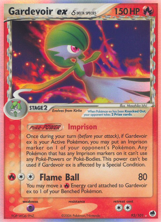 Gardevoir ex δ 93/101 Rare Holo EX | Dragon Frontiers | Pokemon Card