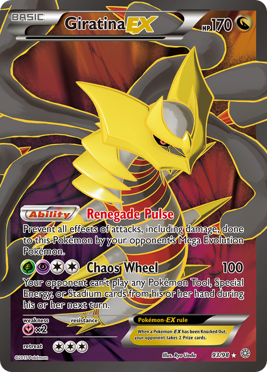 Giratina-EX 93/98 Rare Ultra | Ancient Origins | Pokemon Card