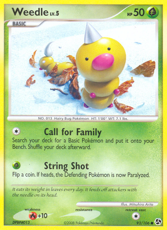Weedle 93/106 Common | Great Encounters | Pokemon Card