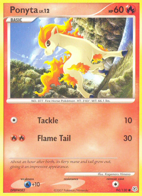 Ponyta 94/130 Common | Diamond & Pearl | Pokemon Card