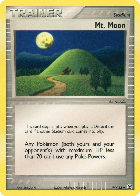 Mt. Moon 94/112 Uncommon | FireRed & LeafGreen | Pokemon Card