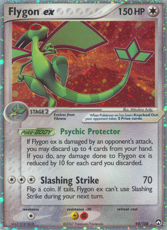 Flygon ex 94/108 Rare Holo EX | Power Keepers | Pokemon Card