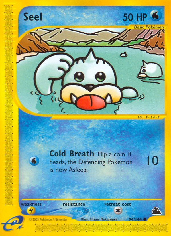 Seel 94/144 Common | Skyridge | Pokemon Card