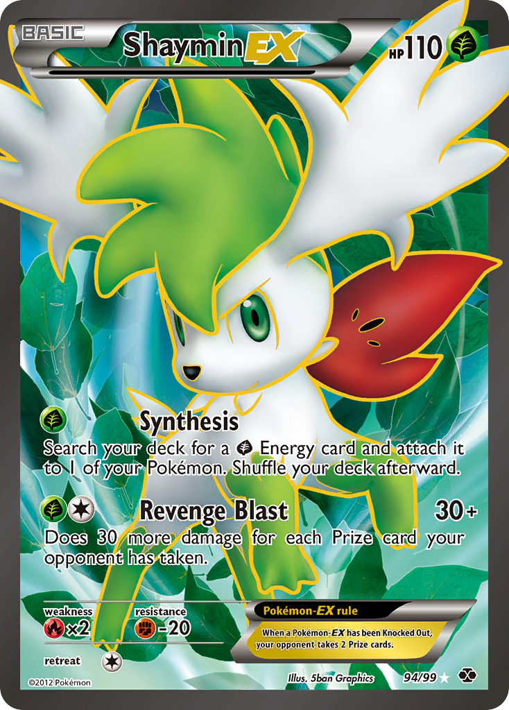 Shaymin-EX 94/99 Rare Ultra | Next Destinies | Pokemon Card