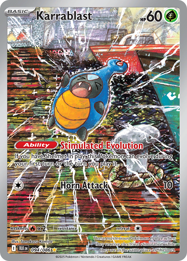 Karrablast 94/86 Illustration Rare | Black Bolt | Pokemon Card