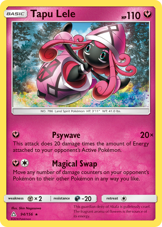 Tapu Lele 94/156 Rare | Ultra Prism | Pokemon Card