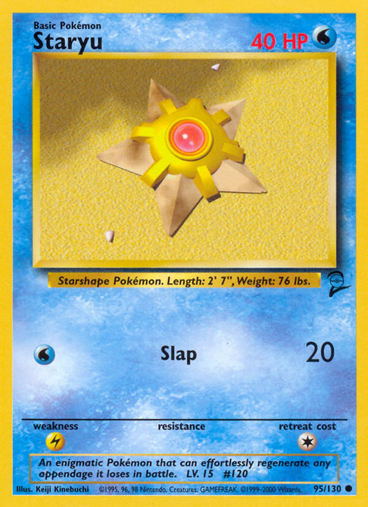 Staryu 95/130 Common | Base Set 2 | Pokemon Card