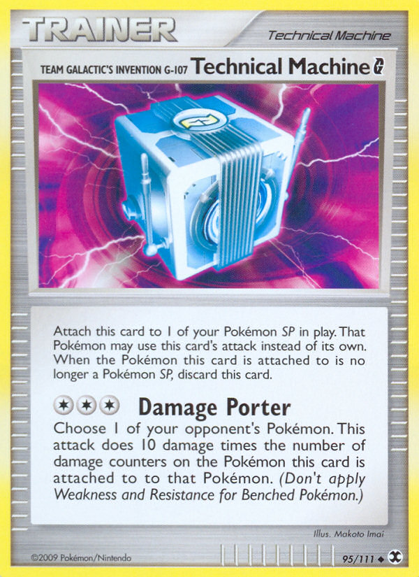 Team Galactic's Invention G-107 Technical Machine G 95/111 Uncommon | Rising Rivals | Pokemon Card