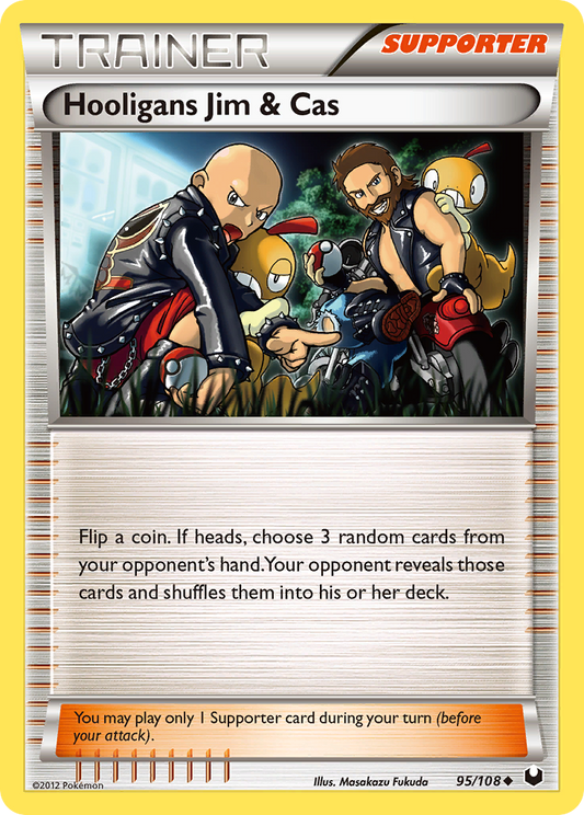 Hooligans Jim & Cas 95/108 Uncommon | Dark Explorers | Pokemon Card