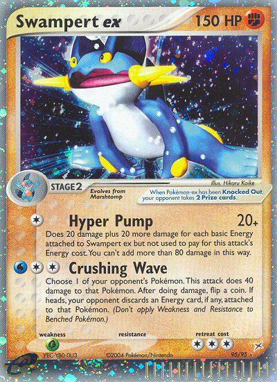 Swampert ex 95/95 Rare Holo EX | Team Magma vs Team Aqua | Pokemon Card