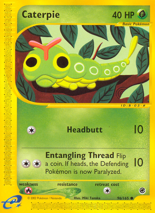 Caterpie 96/165 Common | Expedition Base Set | Pokemon Card